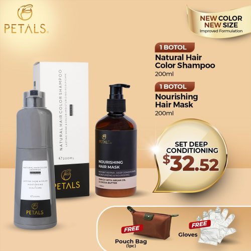 [SG] Limited Offer - SET DEEP CONDITIONING - Burgandy 1 bottles 200ml + Hair Mask 200ml