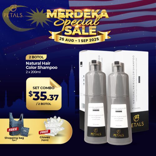 [SG] MERDEKA SPECIAL SALE - SET COMBO - 1x Black 1x Darkbrown 1 botol 400ml