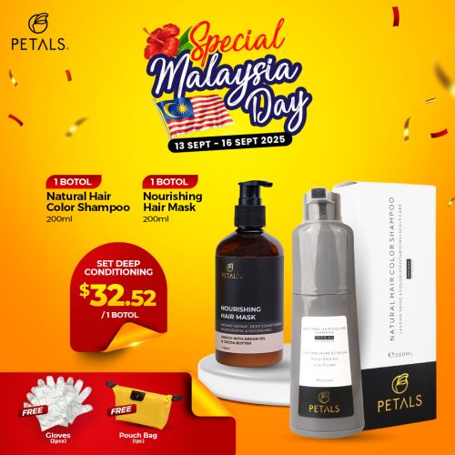 [SG] SPECIAL MALAYSIA SALE - SET DEEP CONDITIONING - Burgandy 1 botol 200ml