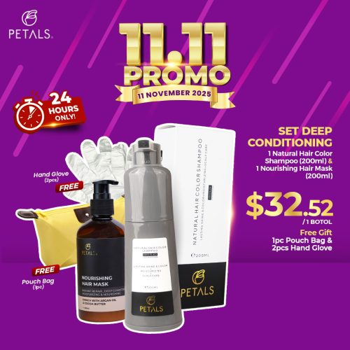 [SG] 11.11 SALE - SET DEEP CONDITIONING - Darkbrown 1 bottles 200ml + Hair Mask 200ml